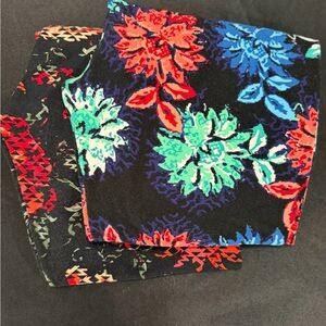 LulaRoe Floral Leggings, 2 Pair, Tall & Curvy, XL